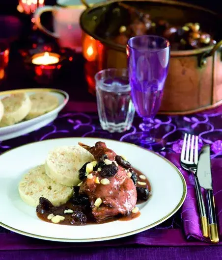 Rabbit in Dark Sauce with Plum Jam Sauce