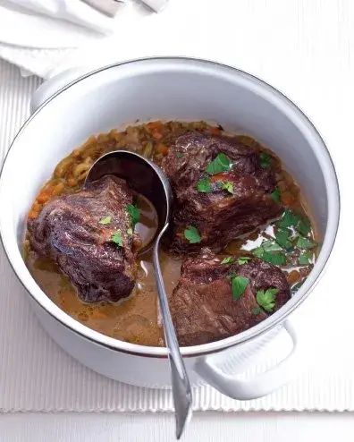 Beef Cheeks Braised in Dark Beer