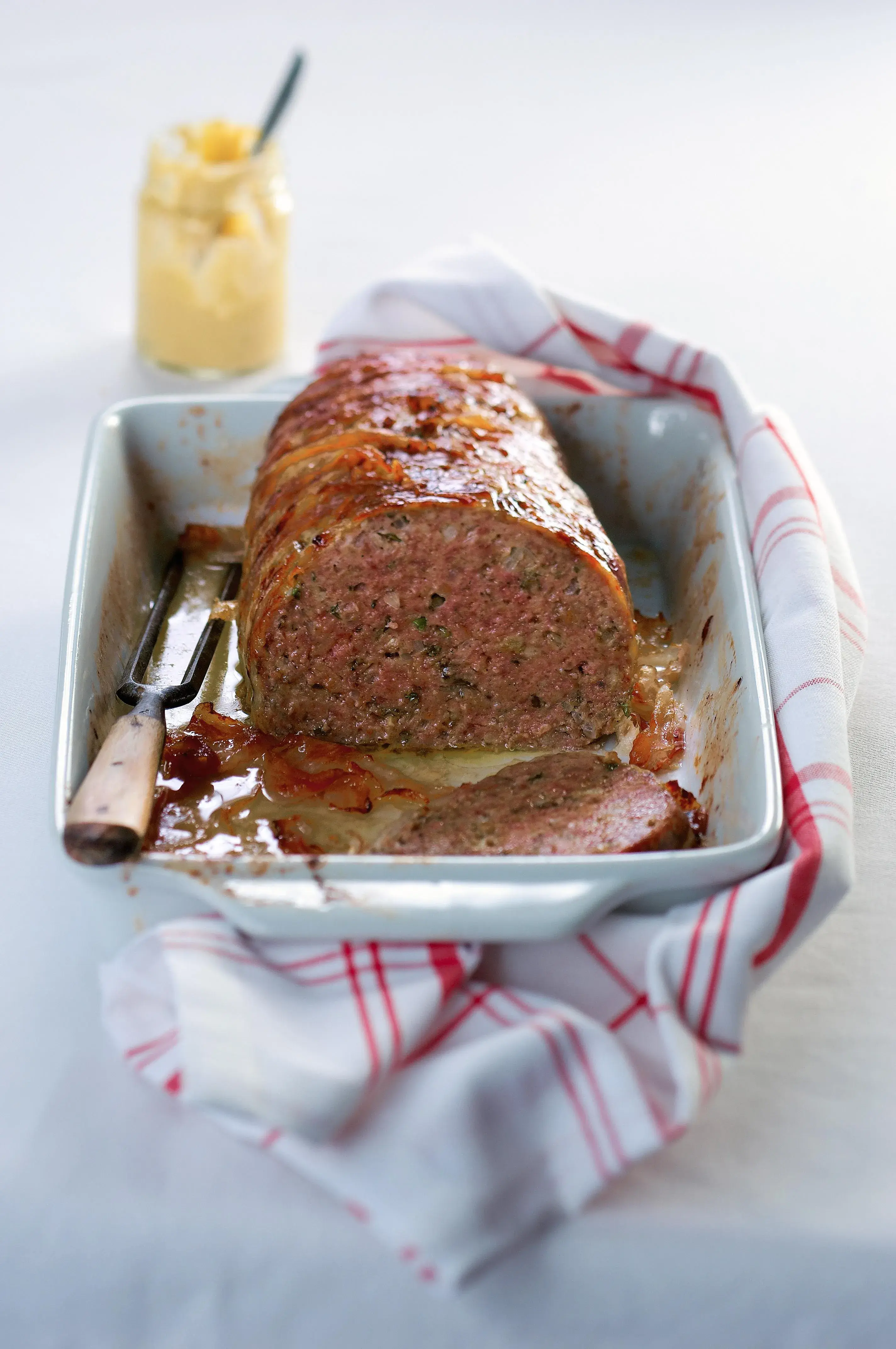 Grandma's Czech Meatloaf Wrapped in Bacon