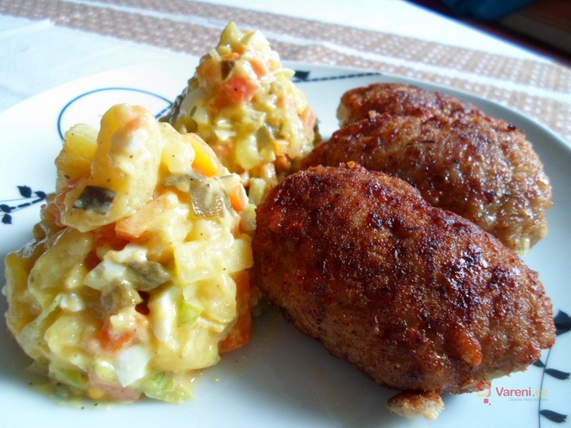 Homemade Czech Minced Meat Patties