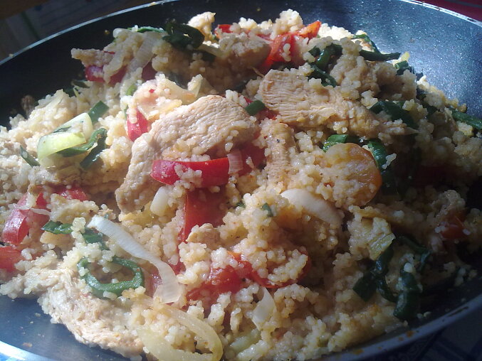 Couscous with Chicken and Sautéed Vegetables