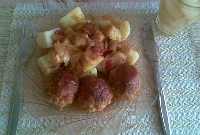 Masové koule pečené v leču