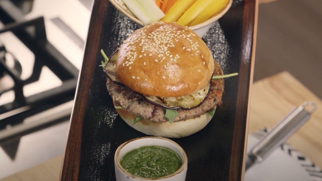 Vegetarian Red Bean Burger
