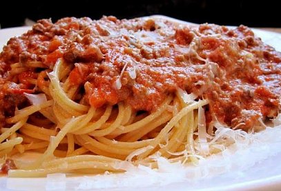 Spaghetti Bolognese with Minced Meat