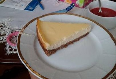Domácí cheesecake s tvarohovou náplní
