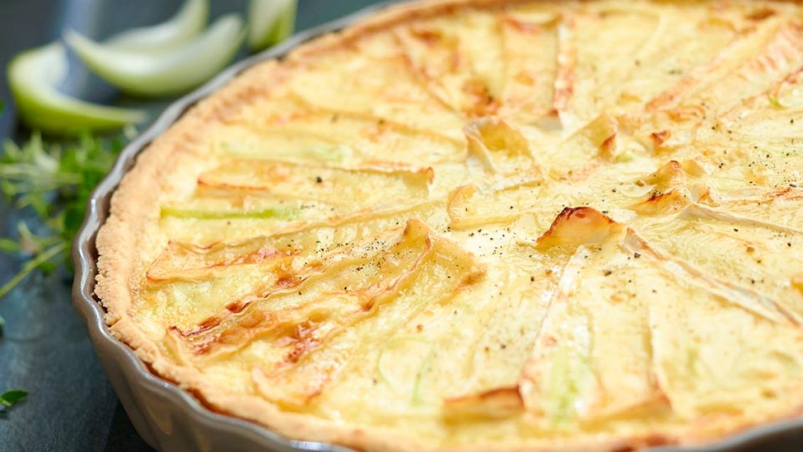 French Onion Tart with Camembert