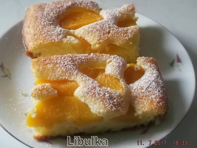 Bublanina with Yoghurt (Czech Fruit Sponge Cake)