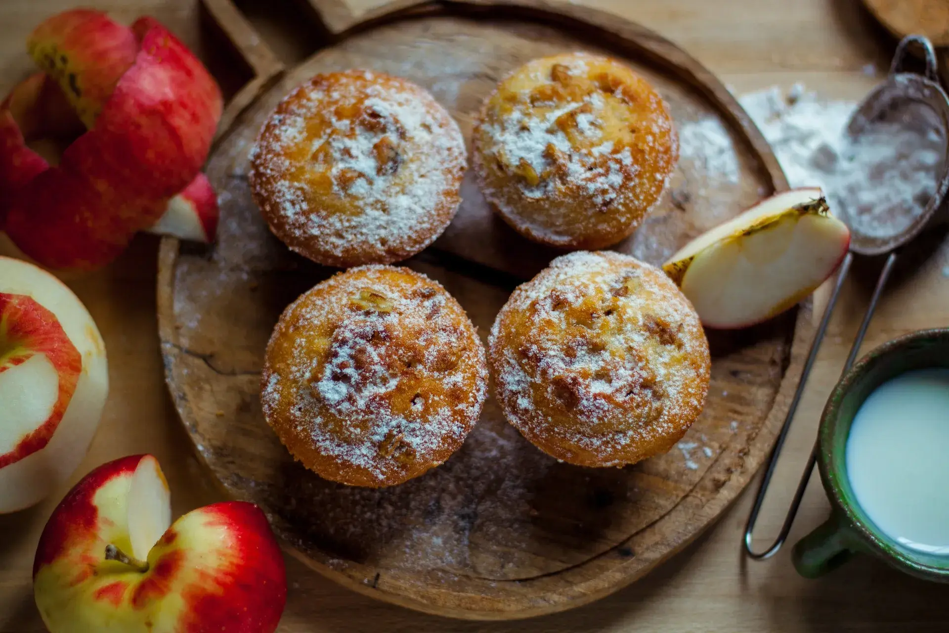 Apple Muffins with Raisins and Nuts