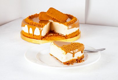 Lotus cheesecake s karamelovými sušenkami