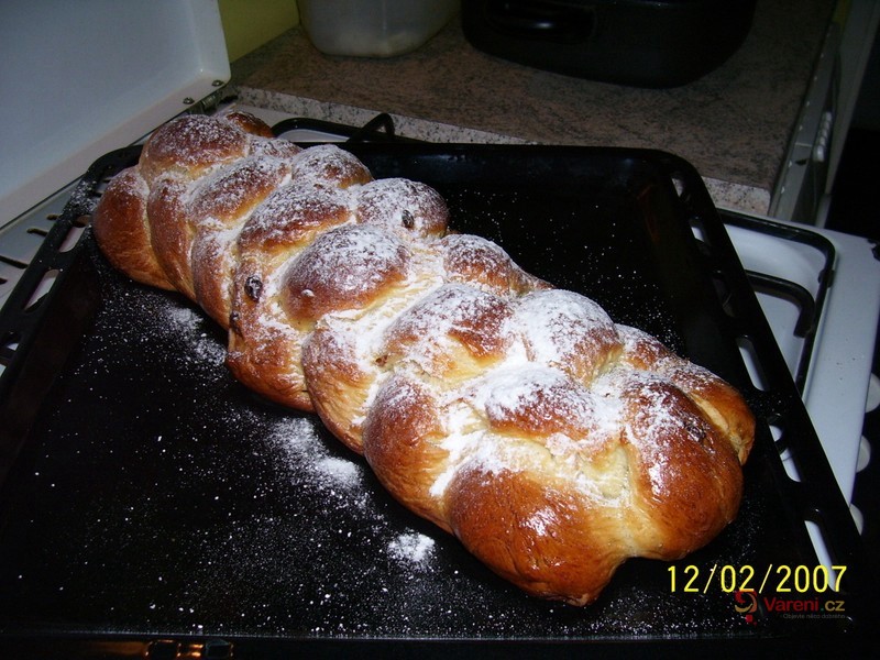 Grandma's Vánočka with Lard (Czech Christmas Bread)