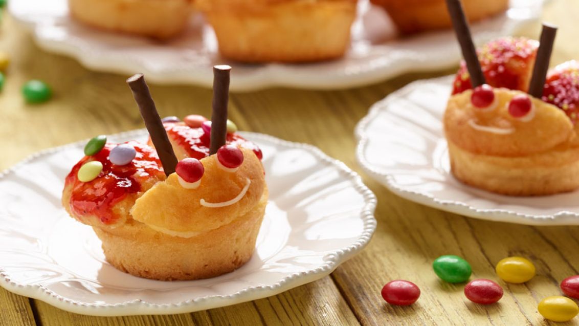 Jogurtové muffiny jako veselé berušky
