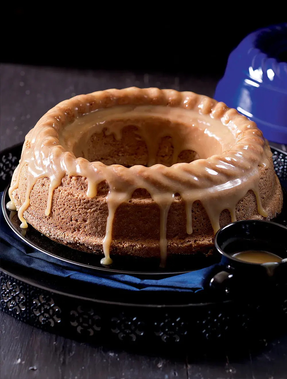 Banana Bundt Cake with Caramel Glaze