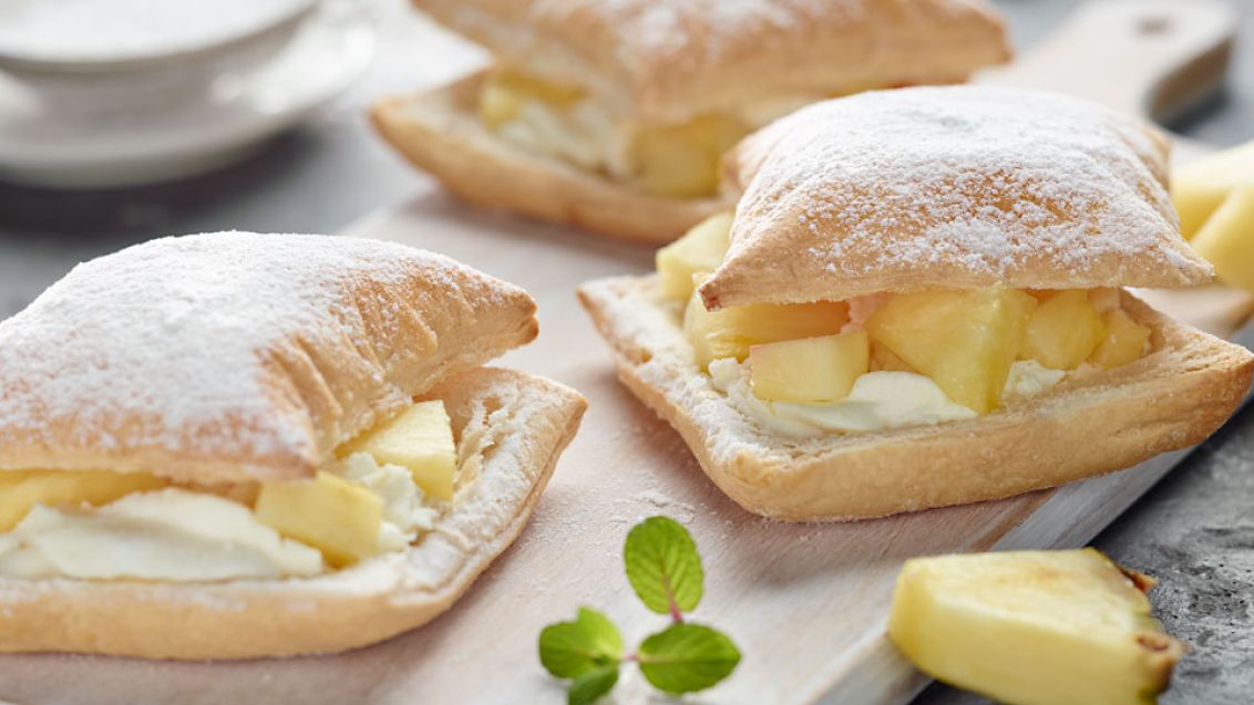 Quick Pineapple Puff Pastry Dessert