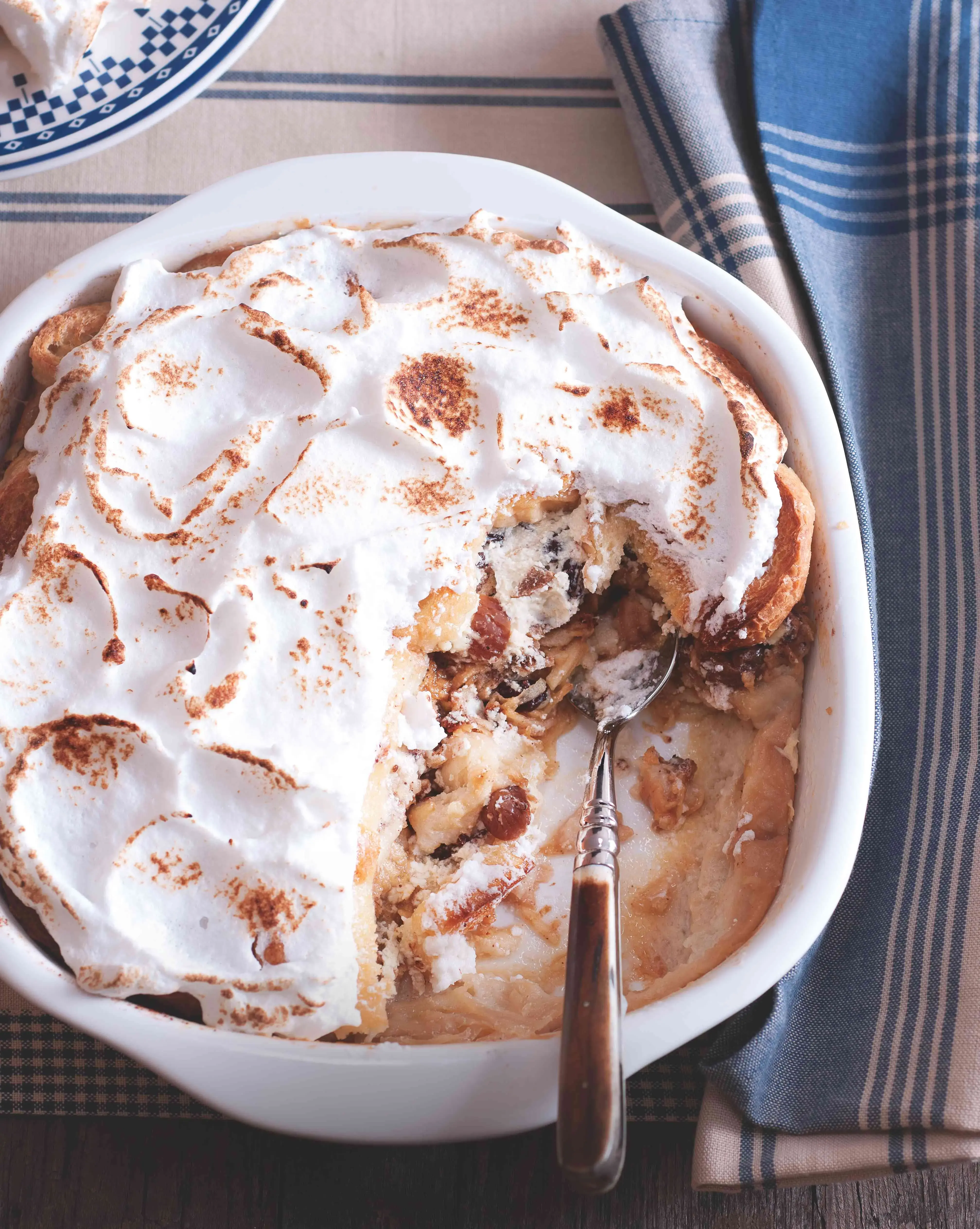 Czech Bread Pudding with Quark, Apples and Raisins