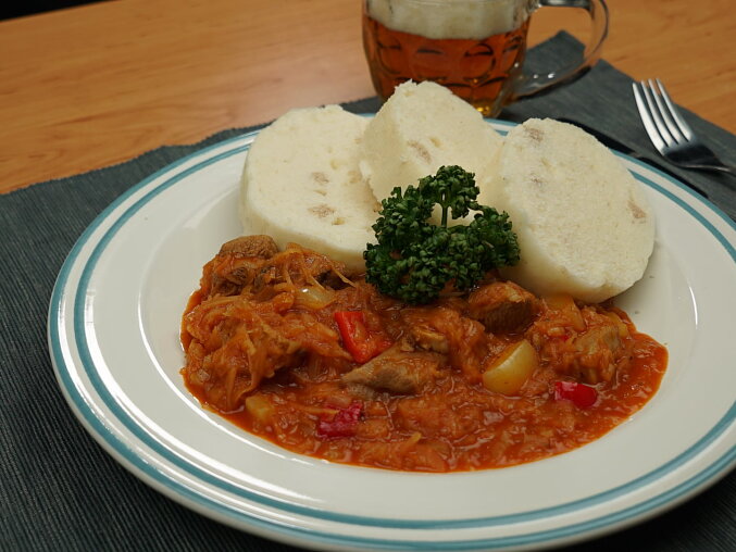 Hungarian Turkey Perkelt with Sauerkraut