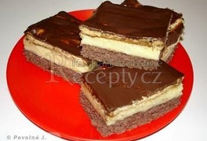 Pudinkové řezy se sušenkami Be-Be