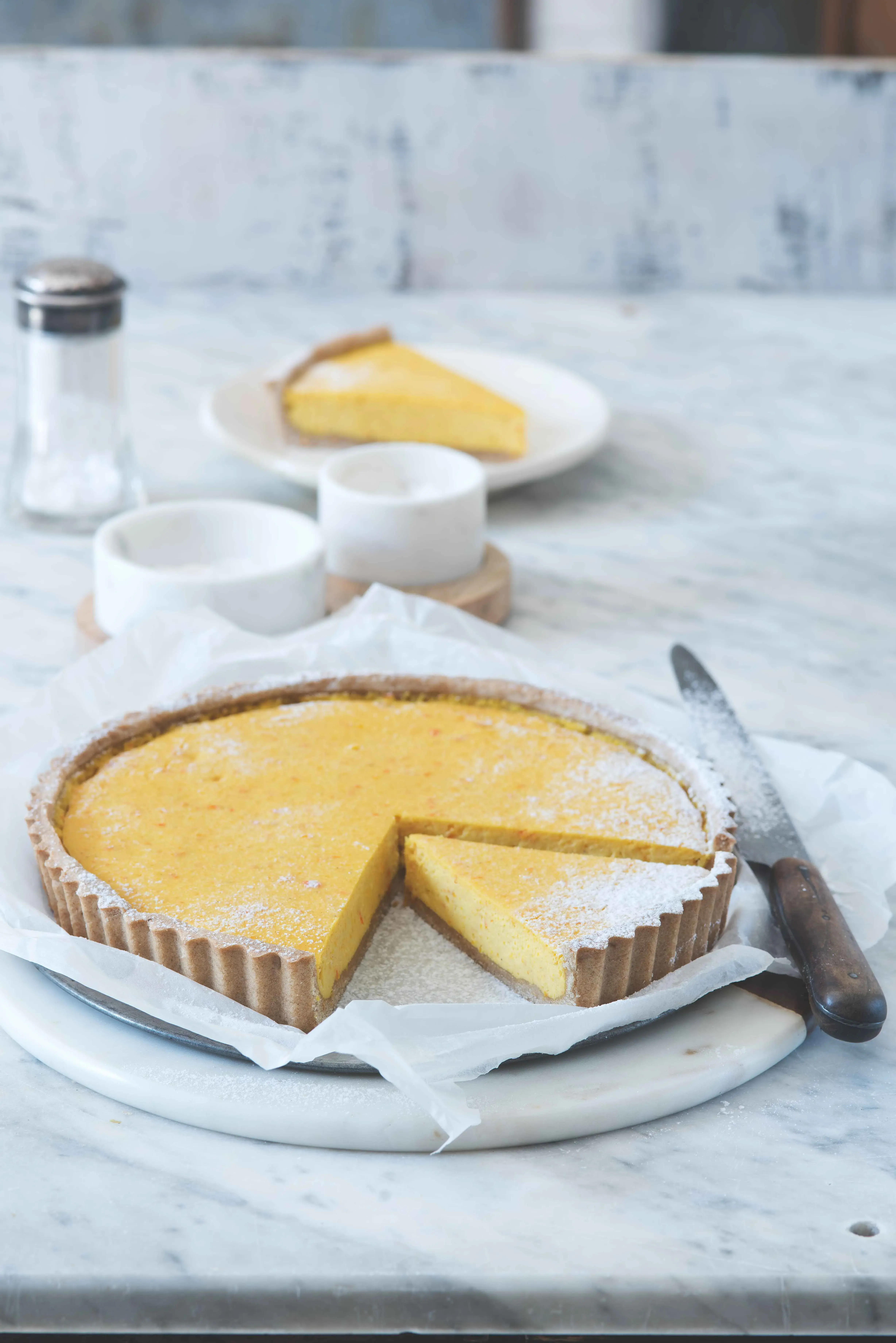 Wholegrain Cake with Pumpkin and Quark Filling