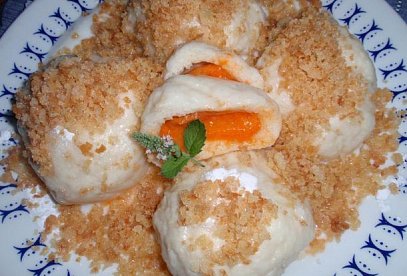 Yeast-Raised Apricot Dumplings