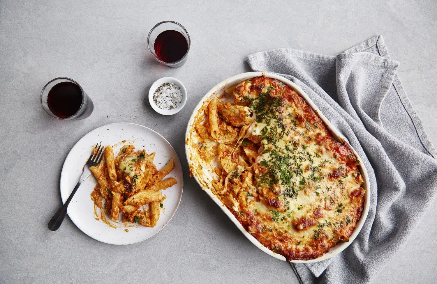 Baked Pasta with Chicken and Mascarpone