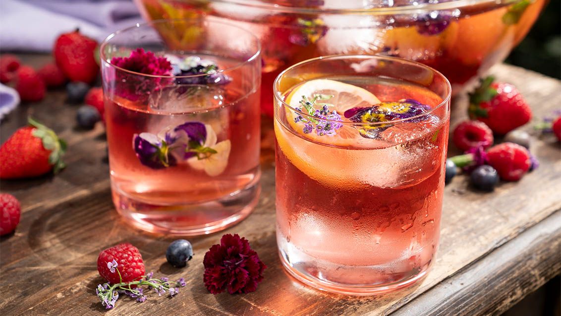 Raspberry Punch for a Garden Party
