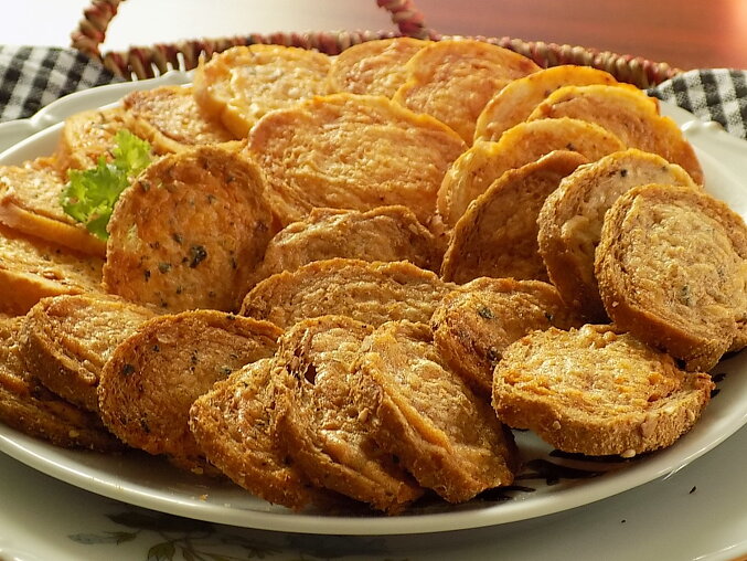 Křupavé rohlíkové chipsy