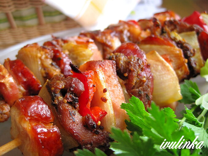 Marinated Pork Skewers