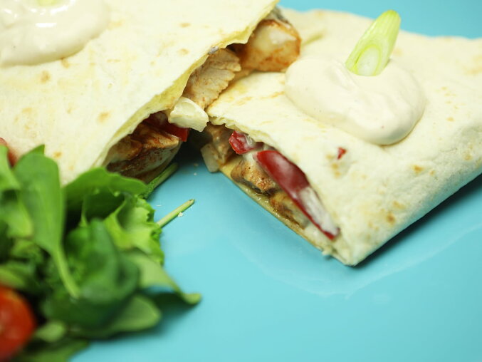 Filled Tortillas with Chicken and Vegetables