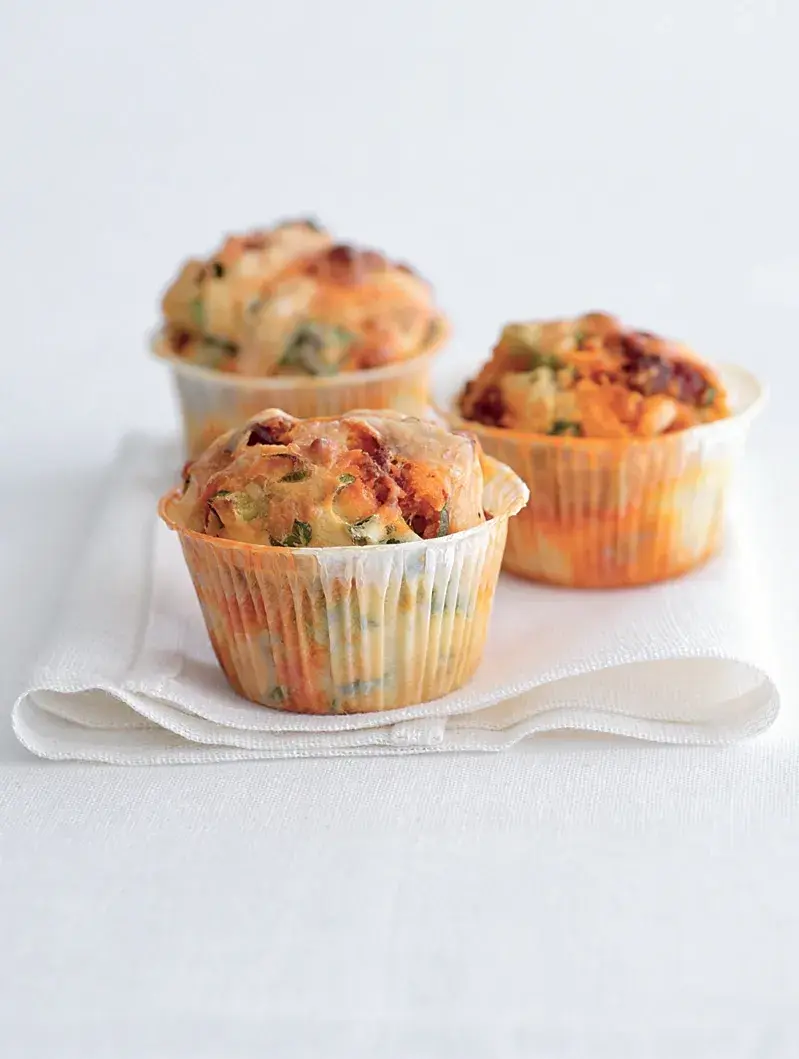 Savoury Chorizo Muffins with Emmental