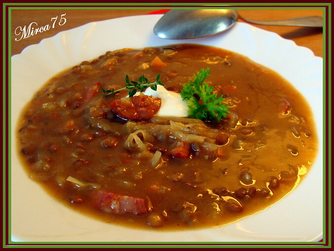 Lentil Soup with Sauerkraut