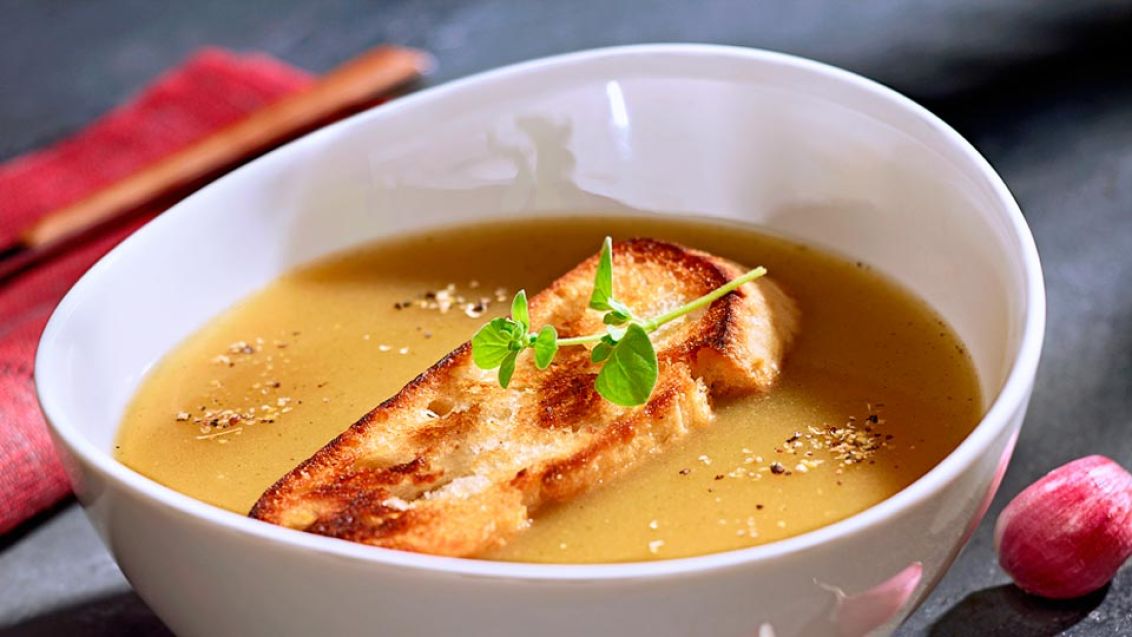 Hearty Czech Garlic Soup