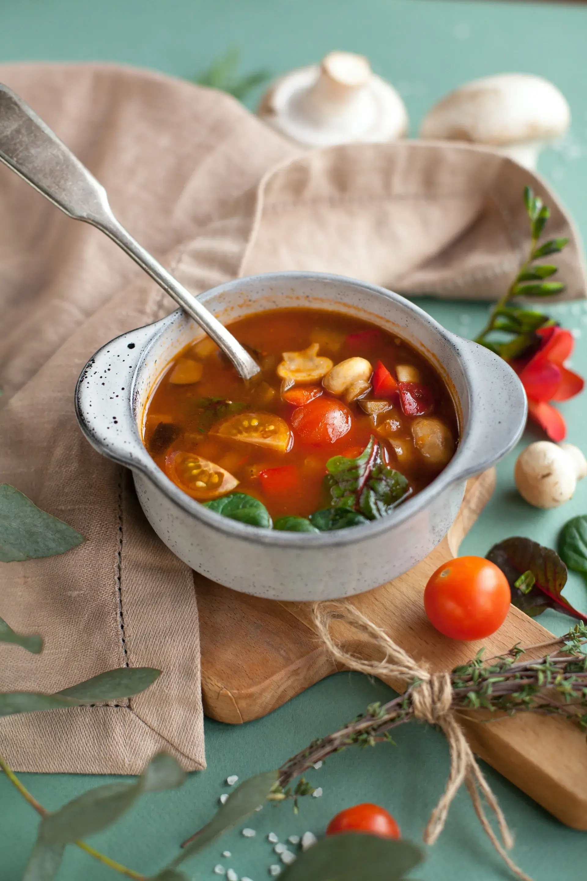 Winter Minestrone with Vegetables and White Beans