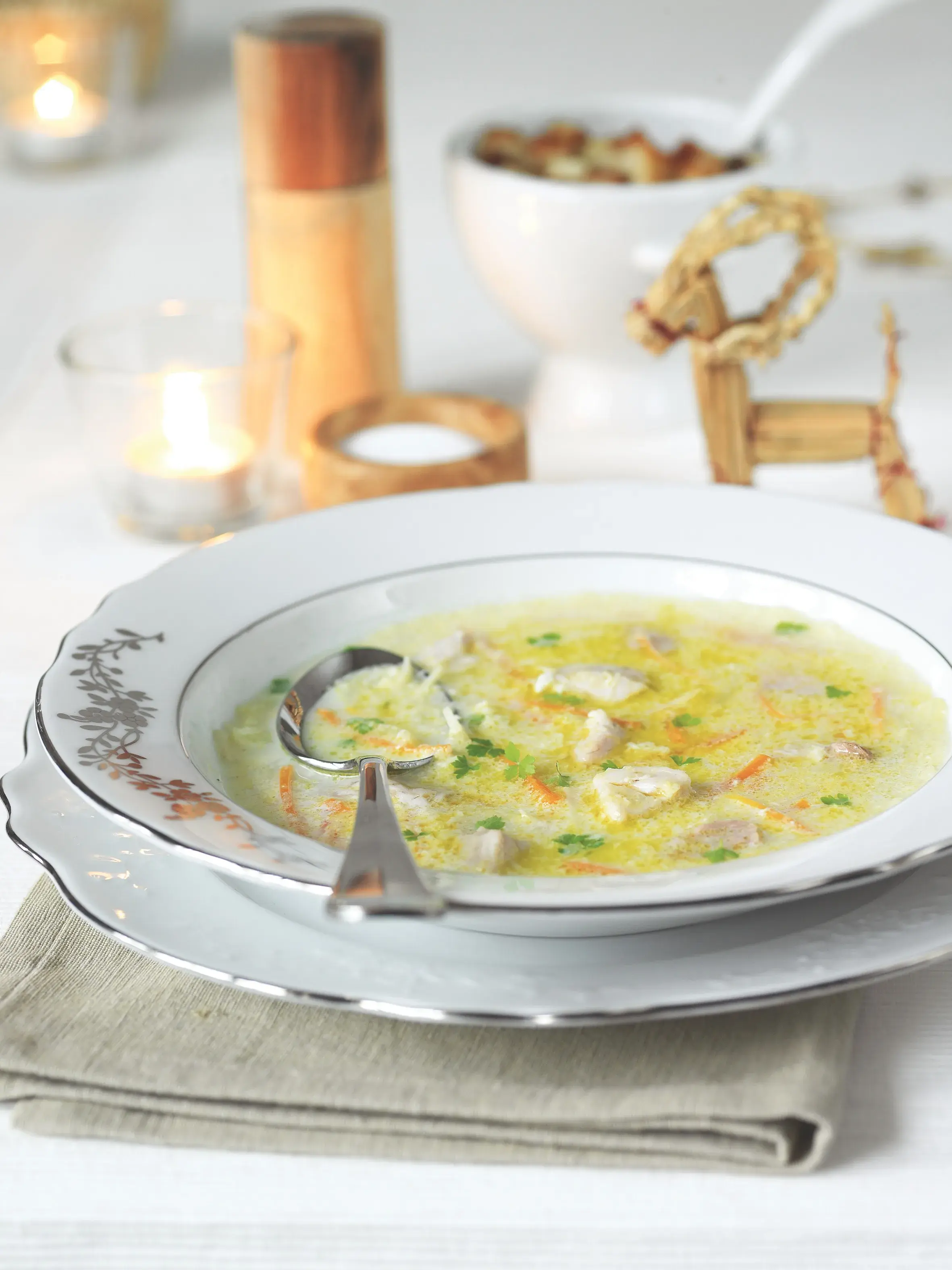 Traditional Czech Christmas Fish Soup