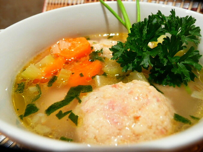 Smoked Meat Soup with Smoked Dumplings