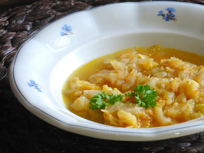 Chábovica – zelná polévka s brambory