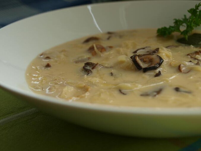Slovak Mushroom and Sauerkraut Soup