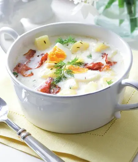White Soup with Egg