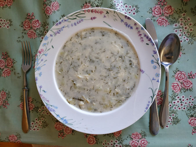 Koprová polévka (Czech Dill Soup)