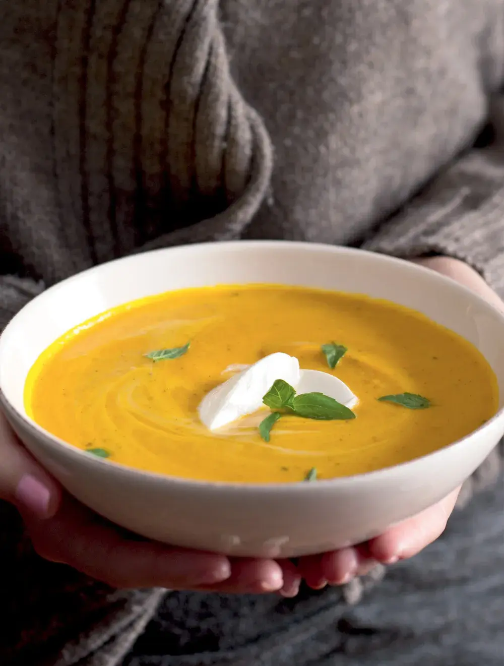 Creamy Pumpkin Soup with Vanilla