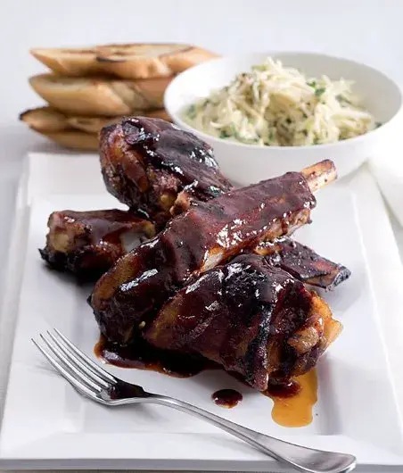 BBQ Beef Ribs with Celery Salad