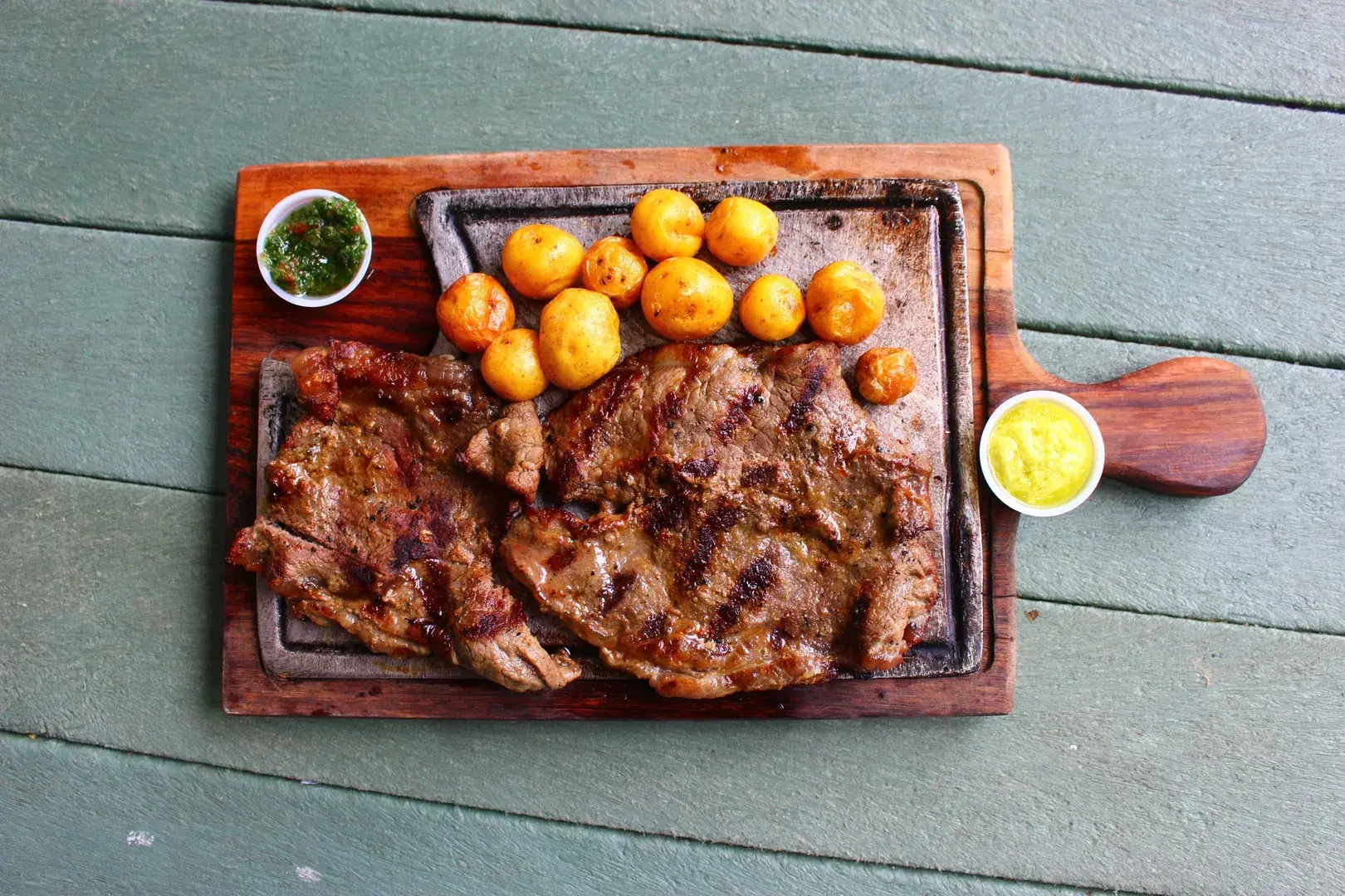 Kotletky (Czech Pork Chops with Cheese and Roasted Potatoes)