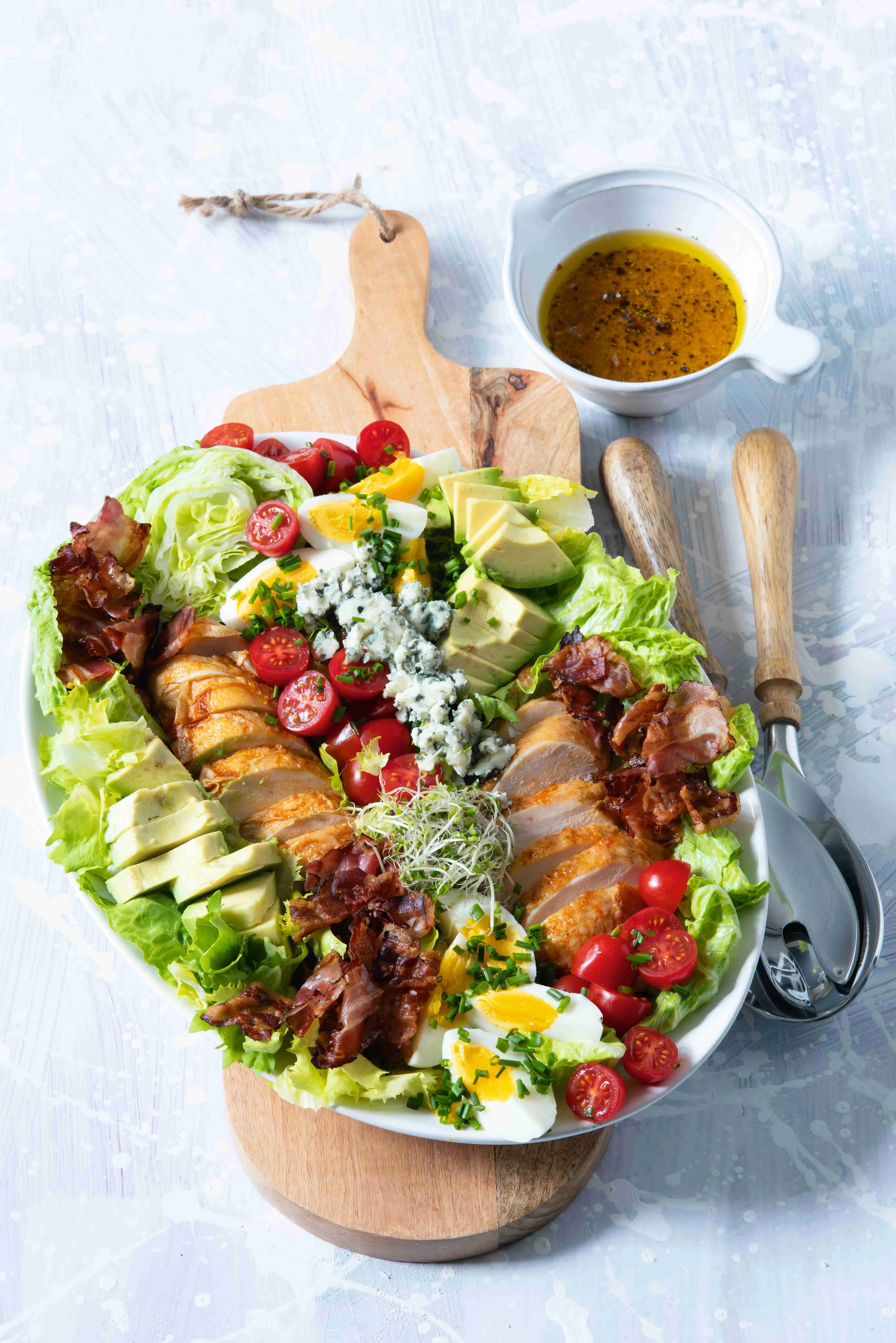 Cobb Salad with Chicken, Bacon and Blue Cheese