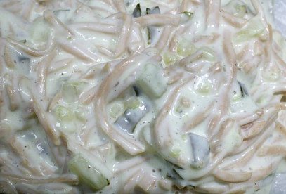 Traditional Vlašský salát (Czech Potato Salad)