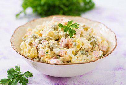 Czech Potato Salad for Chlebíčky (Open-Faced Sandwiches)