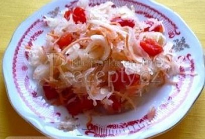 Sauerkraut Salad with Carrot and Kapia Pepper