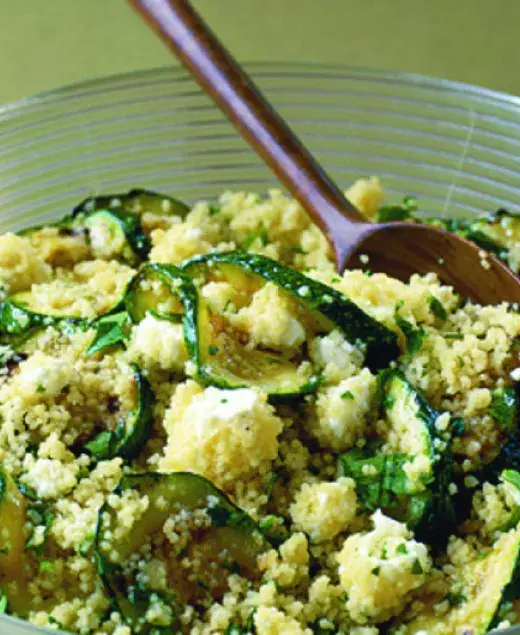 Couscous Salad with Feta and Courgettes