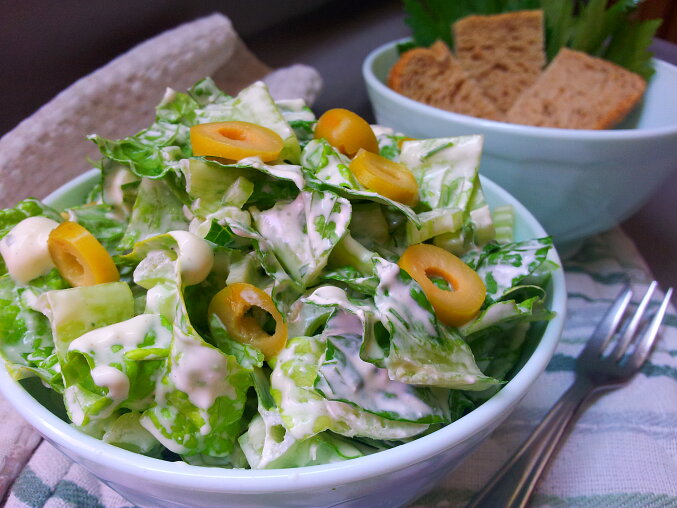 Celery Salad with Creamy Mustard Dressing