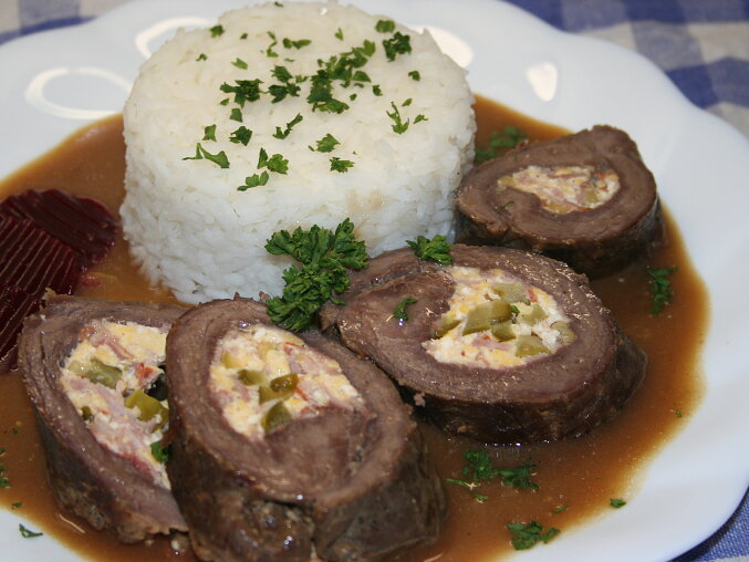 Bavorský závitek (Bavarian Beef Roulade)