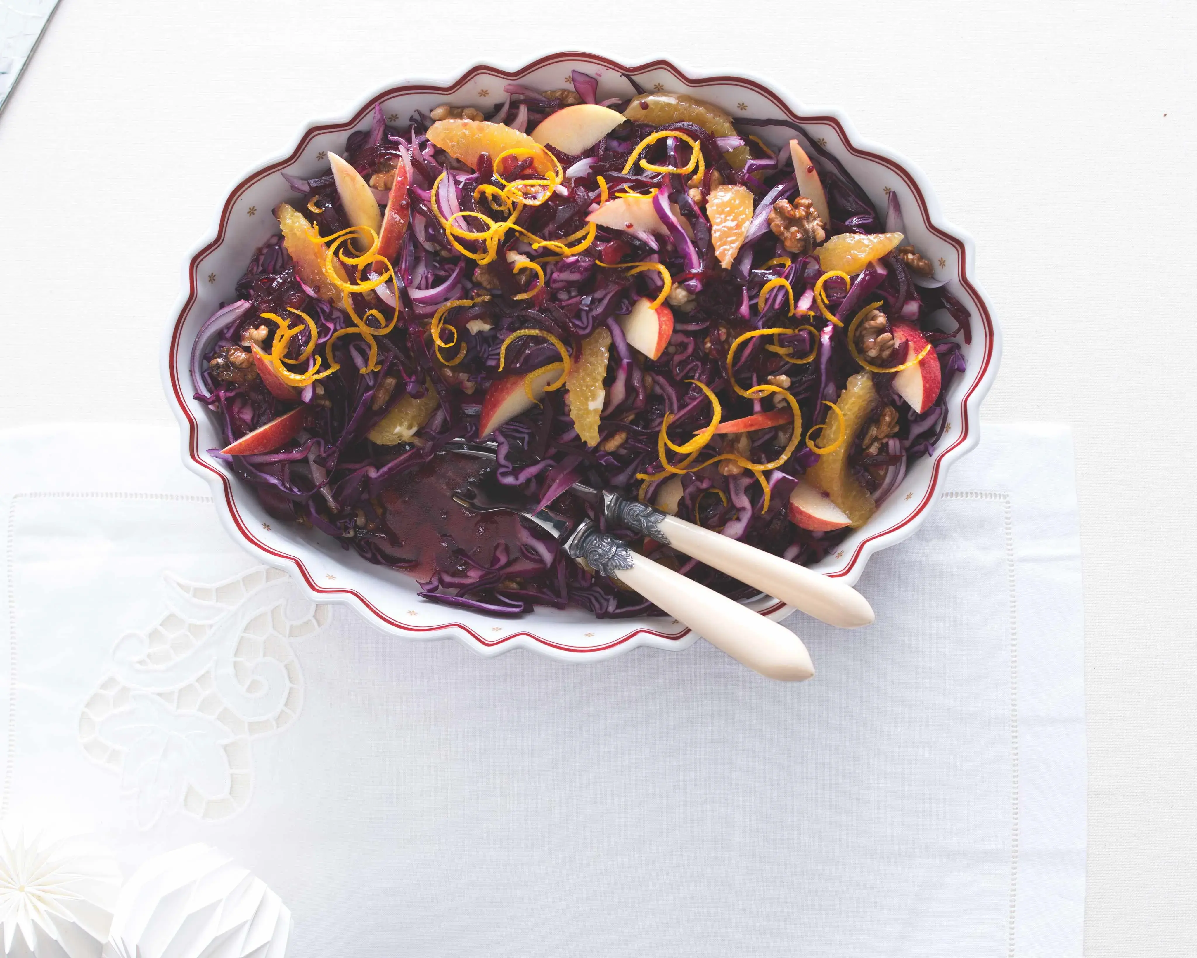 Red Cabbage Salad with Beetroot and Orange