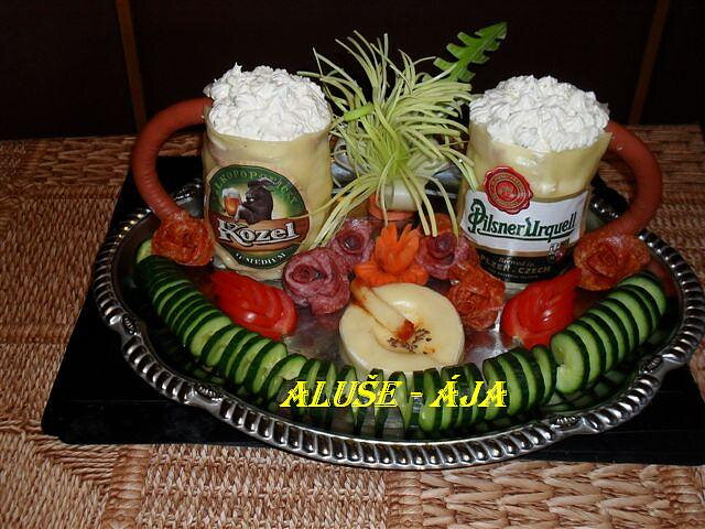 Savoury Cake in the Shape of a Beer and an Ashtray