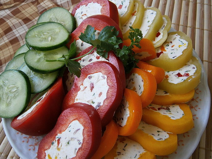 Stuffed Peppers for a Cold Buffet